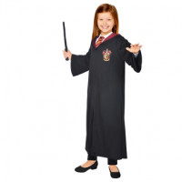 COSTUME ROBE SORCIER HERMIONE+BAGUETTE 6-8 ANS