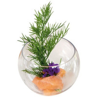 Verrine sphere 18cl plastique rigide transparent (x10)