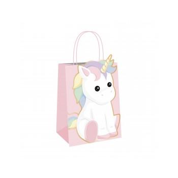 SAC PAPIER BABY LICORNE (29x8x15cm) X4