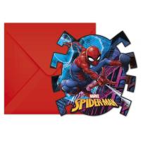 INVITATIONS SPIDERMAN X8