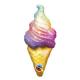 BALLON ALU GLACE RAINBOW 45"114CM