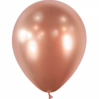 BALLON LATEX 5"12CM ROSE GOLD BRILLANT X25