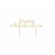 PIC EN BOIS DORE JOYEUX ANNIVERSAIRE (16x9cm)