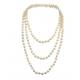 COLLIER PERLES NACREES BLANC 180CM