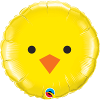 BALLON ALU ROND TETE DE POUSSIN 18"46CM