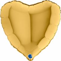 BALLON ALU COEUR OR 18"46CM