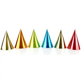 CHAPEAUX POINTUS METAL MULTICOLORS X6