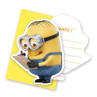 CARTE INVITATION MINIONS LOVELY+ ENV.  X 6