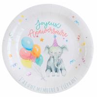 ASSIETTES ZOO PARTY DIAM.22CM X10