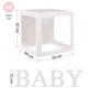 KIT 4 CUBES +LETTRES (BABY OU BEBE)