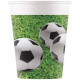 GOBELET CARTON FOOTBALL PARTY 25CL X8