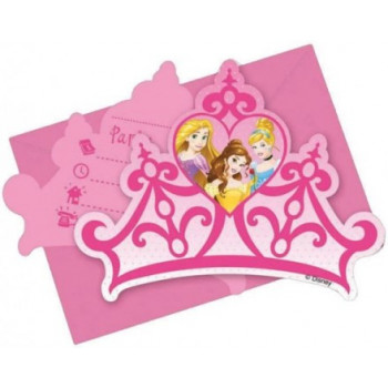 INVITATIONS + ENV PRINCESS DREAMING X6