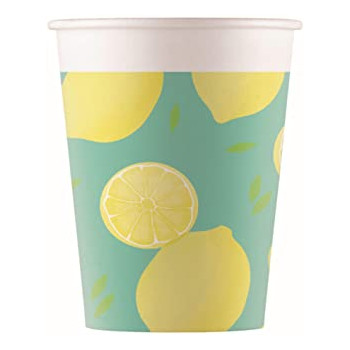 GOBELET CARTON CITRON 25CL X8