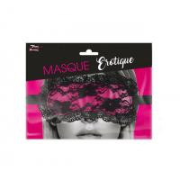 MASQUE EROTIQUE DENTELLE ROSE ET NOIR