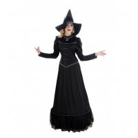 COSTUME SORCIERE MAGIE NOIRE AVEC CHAPEAU T.XL