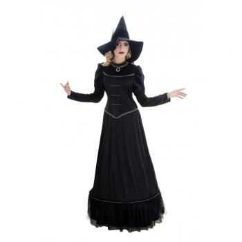 COSTUME SORCIERE MAGIE NOIRE AVEC CHAPEAU T.XL