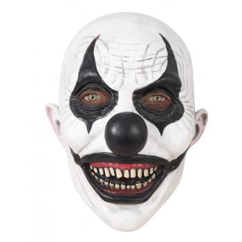 MASQUE INTEGRAL CLOWN TUEUR ADULTE BLANC ET NOIR