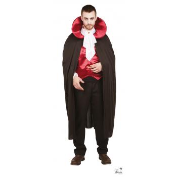 COSTUME VAMPIRE ADULTE ROUGE ET NOIR T.S/M