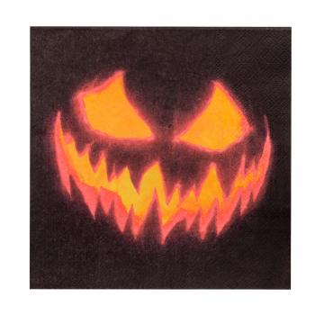 SERVIETTES CREEPY PUMPKIN 33X33CM  X20