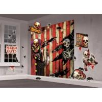 KIT DECORATION MURALE HALLOWEEN CREEPY CARNEVIL 82,5x165CM (33pièces)