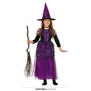 COSTUME SORCIERE LILAS 10-12 ANS