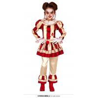 COSTUME CLOWN RAYE FILLE 5-6 ANS