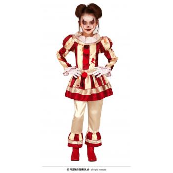 COSTUME CLOWN RAYE FILLE 5-6 ANS