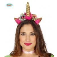 DIADEME LICORNE DORE