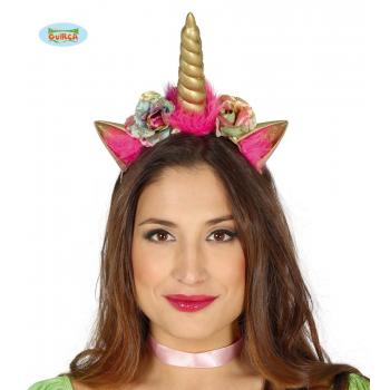 DIADEME LICORNE DORE