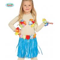 ENSEMBLE HAWAIEN ENFANT 3 PIECES BLEU