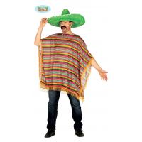 PONCHO MEXICAIN MULTICO ADULTE