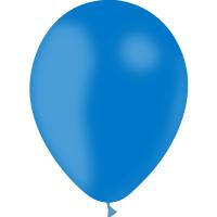 BALLON LATEX STD 12"30CM BLEU ROI X10