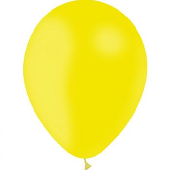 BALLON STD LATEX 10"25CM JAUNE CITRON X100