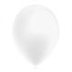 BALLON LATEX METAL BLANC 25CM X12