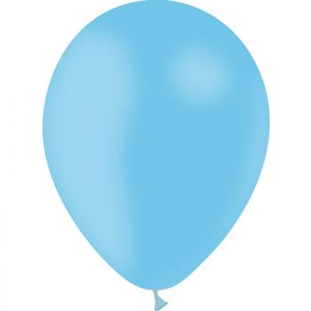 BALLON LATEX STD 12"30CM BLEU CIEL X10