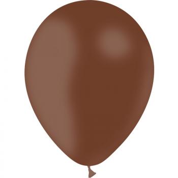 BALLON LATEX STD 12"30CM CHOCOLAT X10