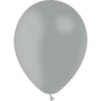 BALLON LATEX METAL 12"30CM ARGENT X10