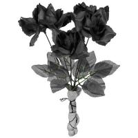 Bouquet de Rose Noires Artificielles (28cm)