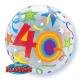 BUBBLE 40ANS ETOILES 22" 56cm