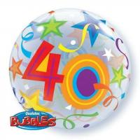 BUBBLE 40ANS ETOILES 22" 56cm