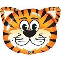 BALLON ALU FORME TIGRE 30" 76cm