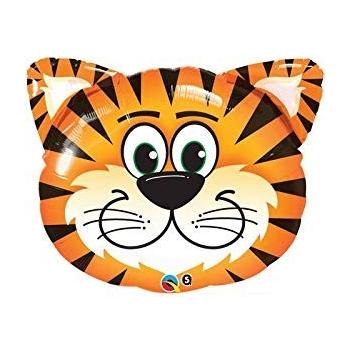 BALLON ALU FORME TIGRE 30" 76cm