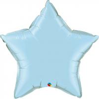 BALLON ALU ETOILE PEARL BLEU CLAIR 20