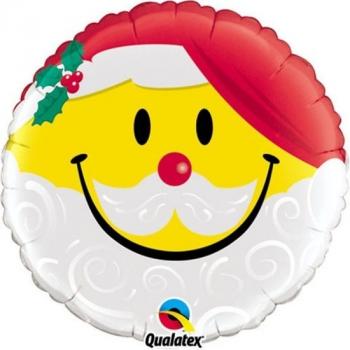 BALLON ALU ROND SOURIRE DE PERE NOELL 18" 46cm