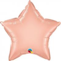 BALLON ALU ETOILE ROSE GOLD 20