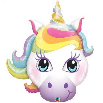 BALLON ALU LICORNE 38" 96 cm