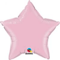 BALLON ALU FORME ETOILE PEARL ROSE 36" 91 cm