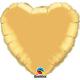 BALLON ALU FORME COEUR GOLD 36" 91 cm