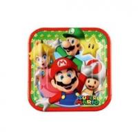 ASSIETTES SUPER MARIO 18CMX18CM x8