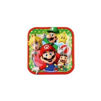 ASSIETTES SUPER MARIO 18CMX18CM x8